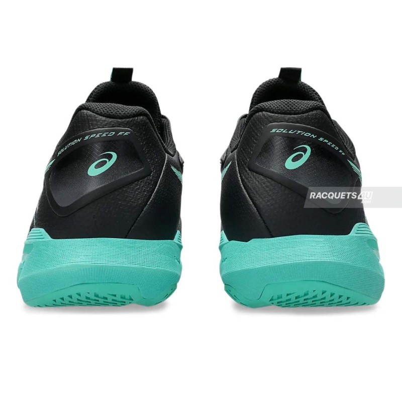 ASICS Solution Speed FF4 Tennis Shoes (Black/Aurora Green) ASICS Solution Speed FF4 Tennis Shoes (Black/Aurora Green)
