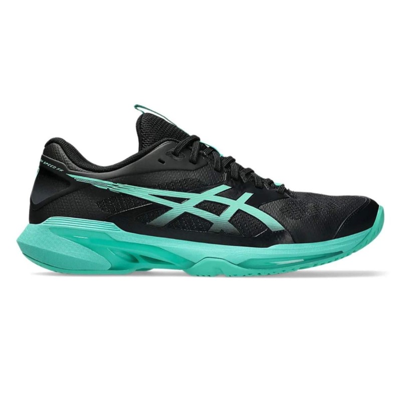 ASICS Solution Speed FF4 Tennis Shoes (Black/Aurora Green) ASICS Solution Speed FF4 Tennis Shoes (Black/Aurora Green)