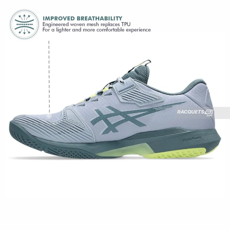 ASICS Solution Speed FF4 Tennis Shoes (Grey Blue/Ironclad) ASICS Solution Speed FF4 Tennis Shoes (Grey Blue/Ironclad)