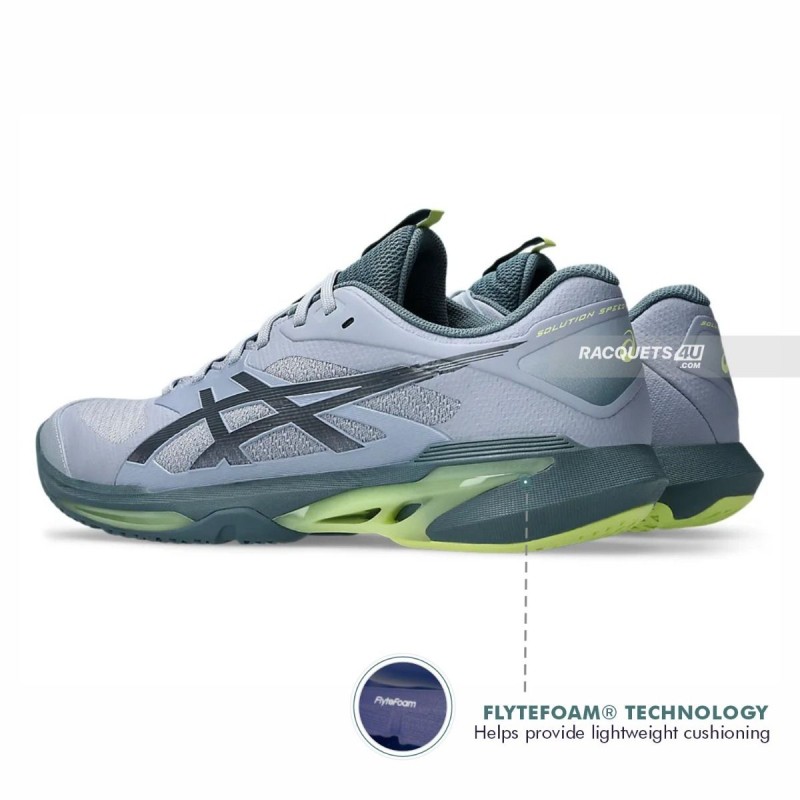 ASICS Solution Speed FF4 Tennis Shoes (Grey Blue/Ironclad) ASICS Solution Speed FF4 Tennis Shoes (Grey Blue/Ironclad)