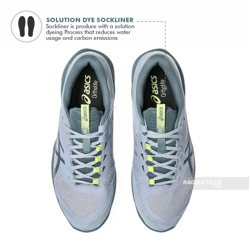 ASICS Solution Speed FF4 Tennis Shoes (Grey Blue/Ironclad) ASICS Solution Speed FF4 Tennis Shoes (Grey Blue/Ironclad)