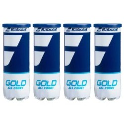 BABOLAT Gold All Court Tennis Ball Dozen (12 Balls) BABOLAT Gold All Court Tennis Ball Dozen (12 Balls)