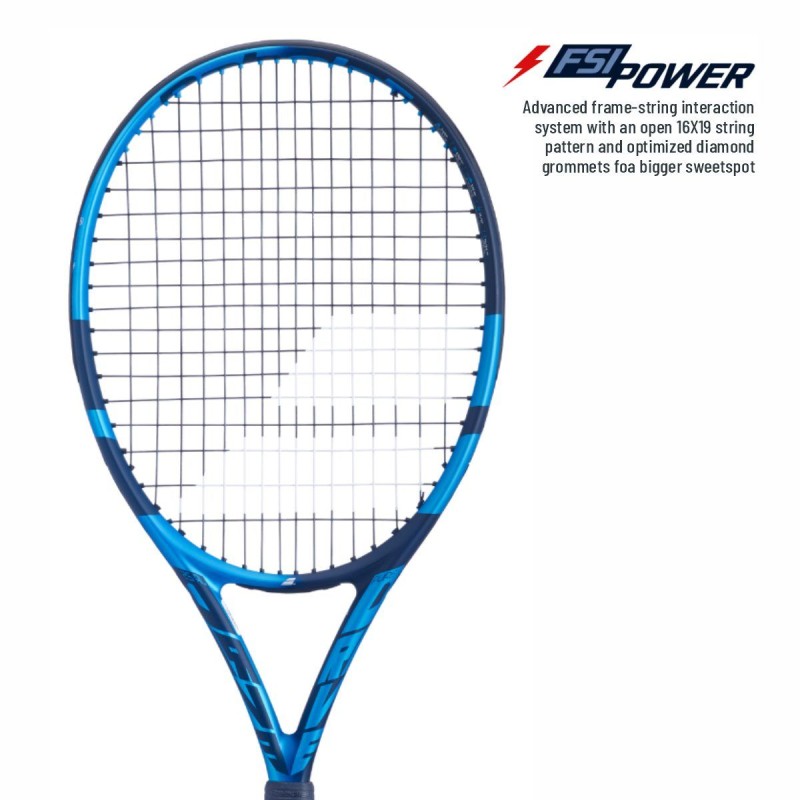 BABOLAT Pure Drive Junior 25 Tennis Racquet (Blue, Strung) BABOLAT Pure Drive Junior 25 Tennis Racquet (Blue, Strung)