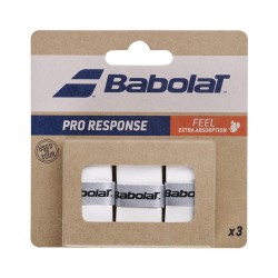BABOLAT Pro Response Overgrip (White, 3 pcs) BABOLAT Pro Response Overgrip (White, 3 pcs)