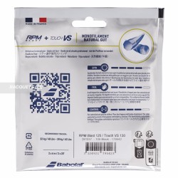 BABOLAT RPM Blast (17 / 1.25mm) + Touch VS (16 / 1.30mm) String Set BABOLAT RPM Blast (17 / 1.25mm) + Touch VS (16 / 1.30mm) String Set