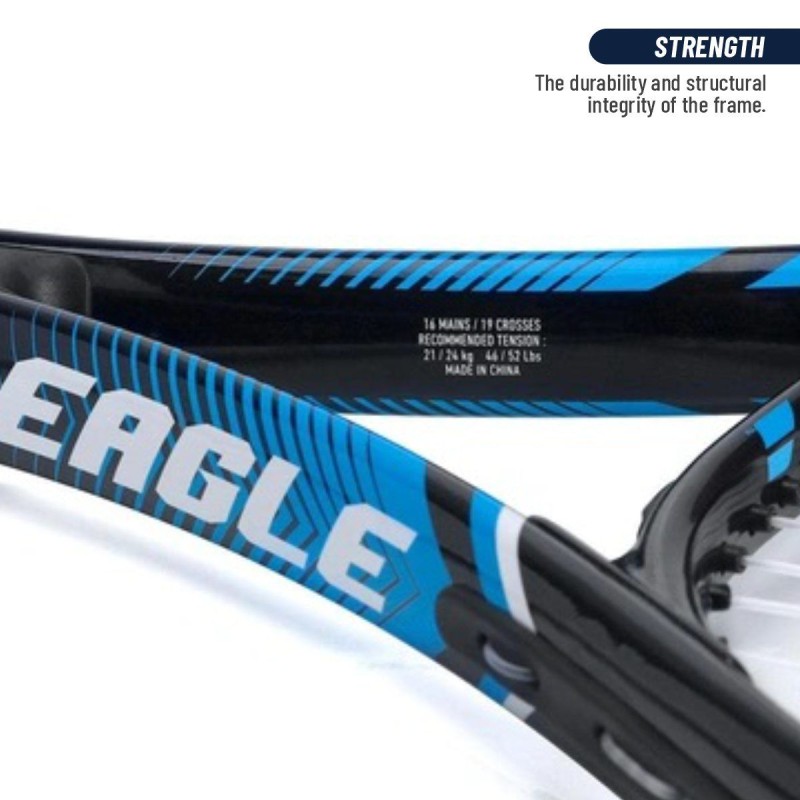 BABOLAT Eagle Tennis Racquet (Blue/Black, Strung)