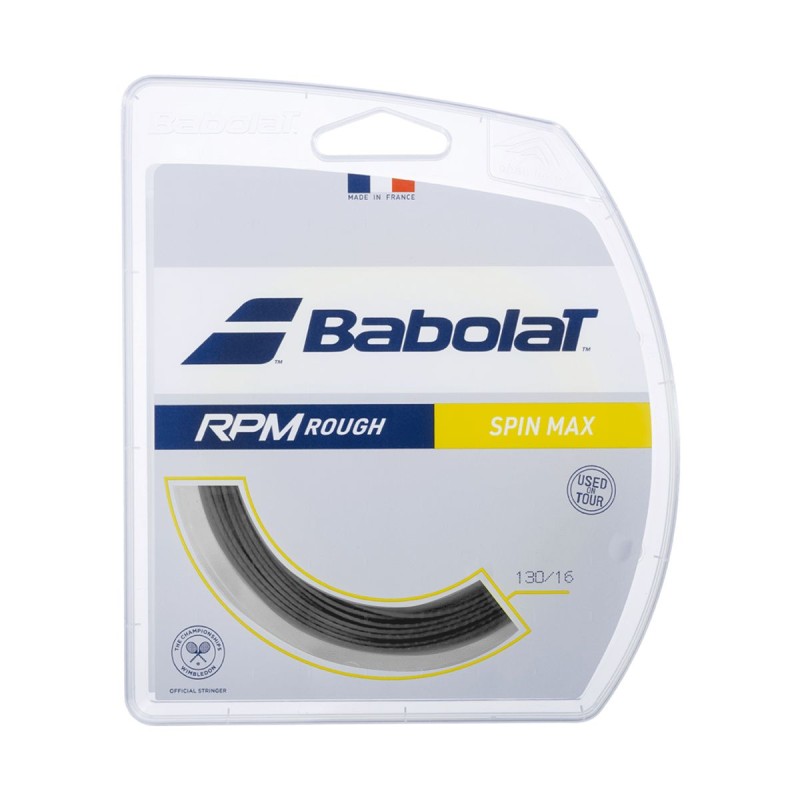 BABOLAT RPM Rough Tennis String Set (Dark Grey, 16 / 1.30mm) BABOLAT RPM Rough Tennis String Set (Dark Grey, 16 / 1.30mm)