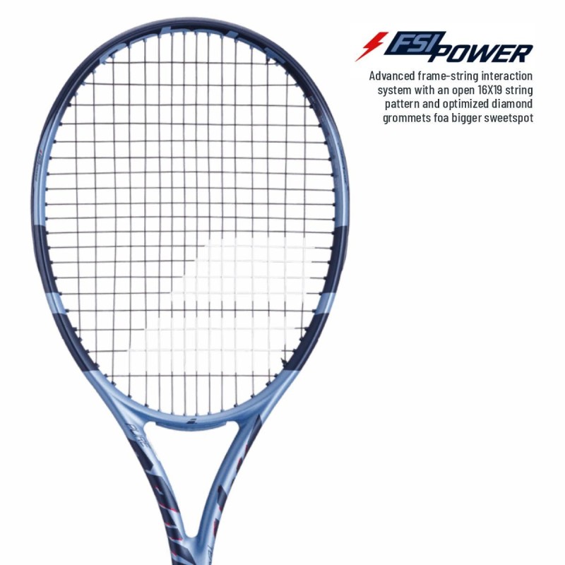 BABOLAT Pure Drive Team Gen 11 Tennis Racquet (Unstrung, Metallic Blue) BABOLAT Pure Drive Team Gen 11 Tennis Racquet (Unstrung, Metallic Blue)