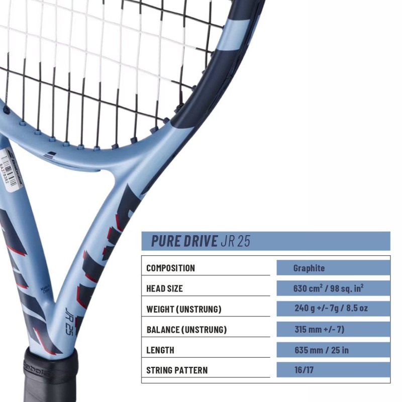 BABOLAT Pure Drive Junior 25 Gen 11 Tennis Racquet (Blue, Strung) BABOLAT Pure Drive Junior 25 Gen 11 Tennis Racquet (Blue, Strung)