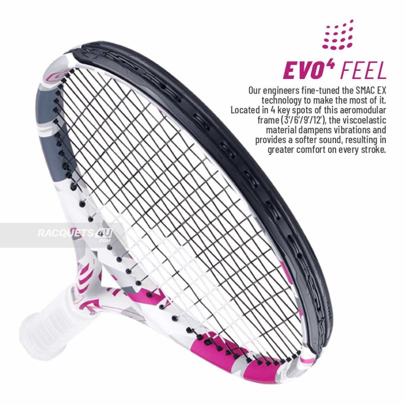 BABOLAT Evo Aero Tennis Racquet (Pink, Unstrung) BABOLAT Evo Aero Tennis Racquet (Pink, Unstrung)