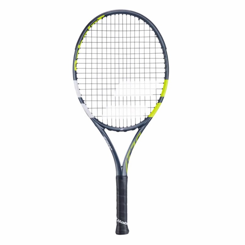 BABOLAT Aero Junior 25 Tennis Racquet (Grey/Flue/Yellow, Strung) BABOLAT Aero Junior 25 Tennis Racquet (Grey/Flue/Yellow, Strung)
