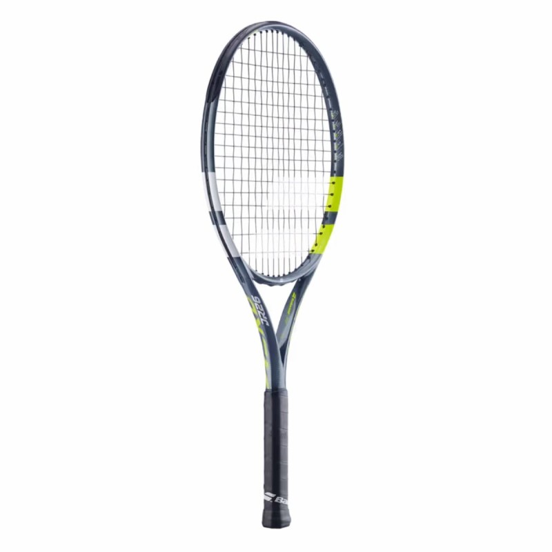 BABOLAT Aero Junior 26 Tennis Racquet (Grey/Flue/Yellow, Strung) BABOLAT Aero Junior 26 Tennis Racquet (Grey/Flue/Yellow, Strung)