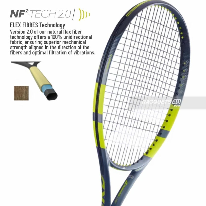 BABOLAT Pure Aero Gen 9 Tennis Racquet (Grey/Flue/Yellow, Unstrung)