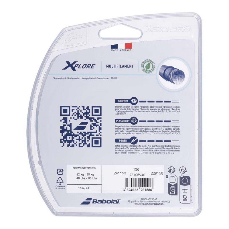 BABOLAT Xplore Tennis String Set (16 / 1.30mm) BABOLAT Xplore Tennis String Set (16 / 1.30mm)
