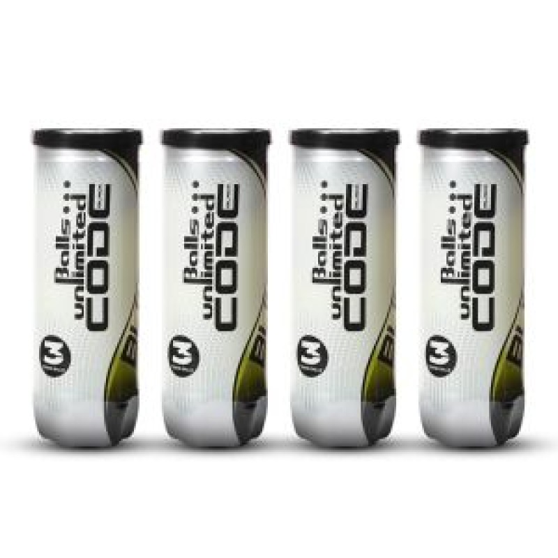 BALLS UNLIMITED Code Black Tennis Ball Dozen (12 Balls) BALLS UNLIMITED Code Black Tennis Ball Dozen (12 Balls)