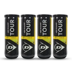 DUNLOP Tour Brilliance Tennis Ball Dozen (12 Balls) DUNLOP Tour Brilliance Tennis Ball Dozen (12 Balls)