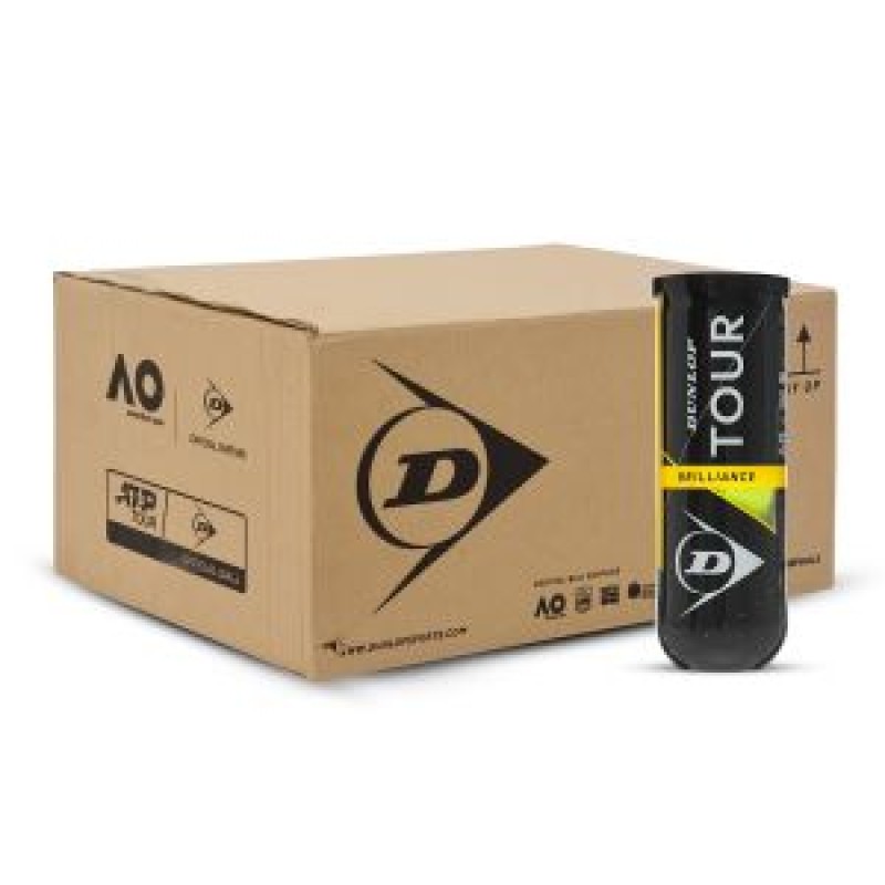 DUNLOP Tour Brilliance Tennis Ball Carton (72 Balls) DUNLOP Tour Brilliance Tennis Ball Carton (72 Balls)