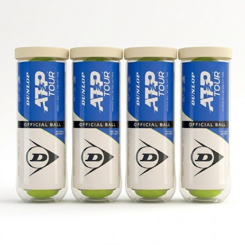 DUNLOP ATP Tour Tennis Balls Dozen (12 Balls) DUNLOP ATP Tour Tennis Balls Dozen (12 Balls)