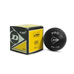 DUNLOP Pro Double Dot Yellow Squash Ball (12 Pcs)