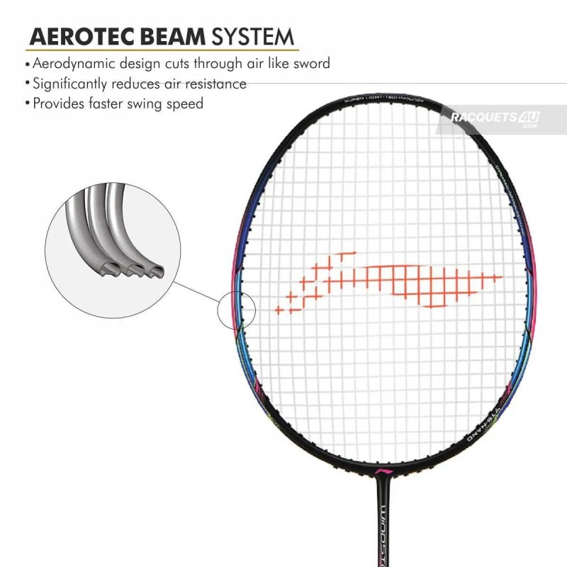LI-NING Windstorm 72 Badminton Racquet (Black/Charcoal/Peach, Unstrung) LI-NING Windstorm 72 Badminton Racquet (Black/Charcoal/Peach, Unstrung)