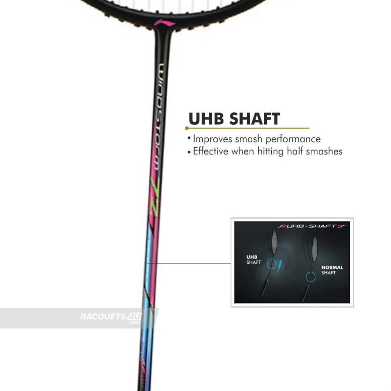 LI-NING Windstorm 72 Badminton Racquet (Black/Charcoal/Peach, Unstrung) LI-NING Windstorm 72 Badminton Racquet (Black/Charcoal/Peach, Unstrung)
