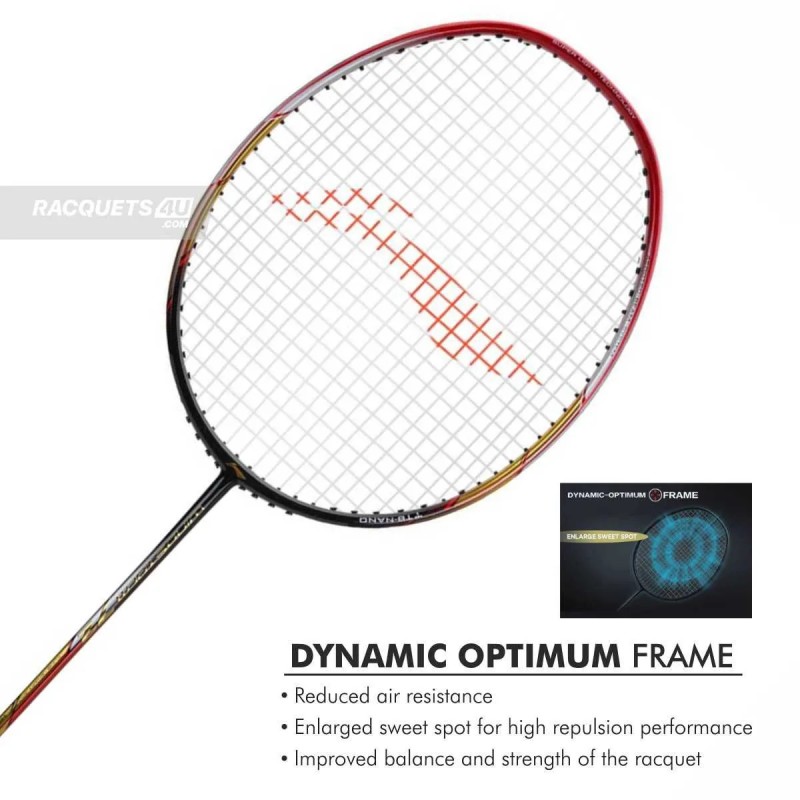 LI-NING Windstorm 72 Badminton Racquet (Black/Red, Unstrung) LI-NING Windstorm 72 Badminton Racquet (Black/Red, Unstrung)