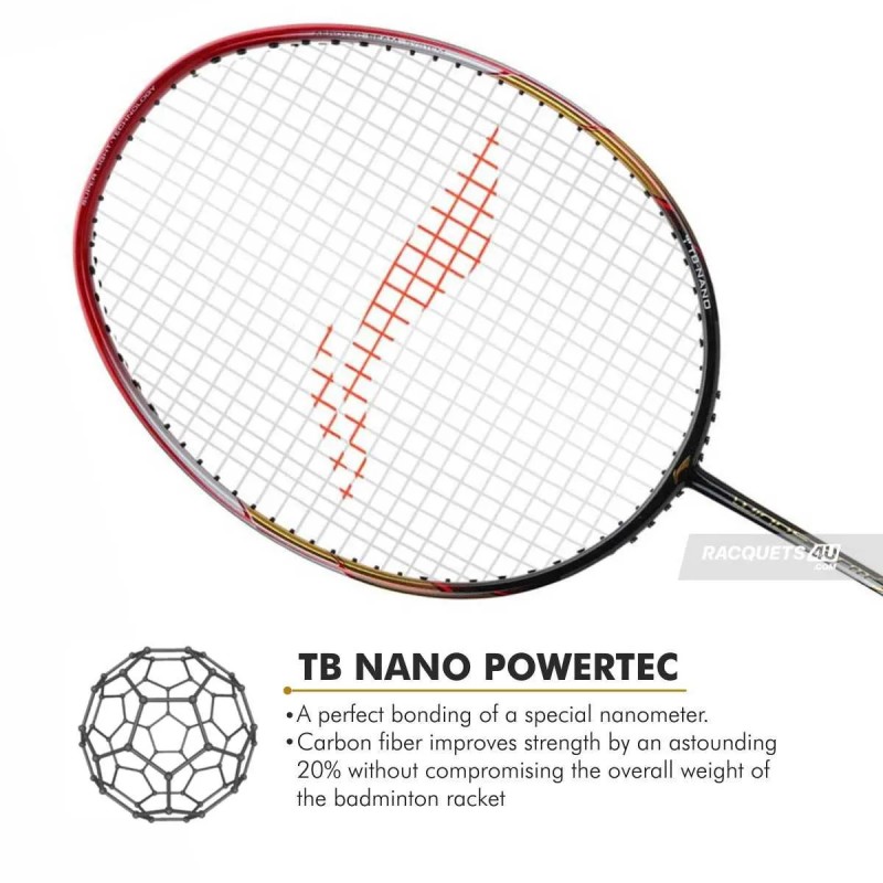 LI-NING Windstorm 72 Badminton Racquet (Black/Red, Unstrung) LI-NING Windstorm 72 Badminton Racquet (Black/Red, Unstrung)