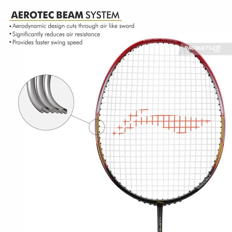 LI-NING Windstorm 72 Badminton Racquet (Black/Red, Unstrung) LI-NING Windstorm 72 Badminton Racquet (Black/Red, Unstrung)