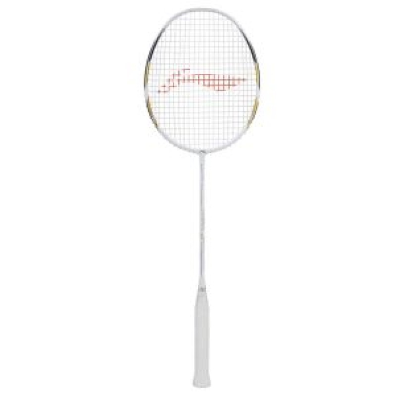 LI-NING Windstorm 78+ Badminton Racquet (White/Gold, Unstrung) LI-NING Windstorm 78+ Badminton Racquet (White/Gold, Unstrung)