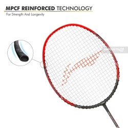 LI-NING 3D Calibar X Boost Badminton Racquet (D.Grey/Red, Unstrung) LI-NING 3D Calibar X Boost Badminton Racquet (D.Grey/Red, Unstrung)