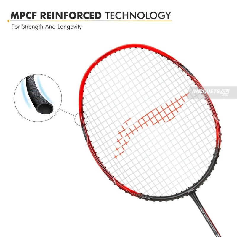 LI-NING 3D Calibar X Boost Badminton Racquet (D.Grey/Red, Unstrung) LI-NING 3D Calibar X Boost Badminton Racquet (D.Grey/Red, Unstrung)