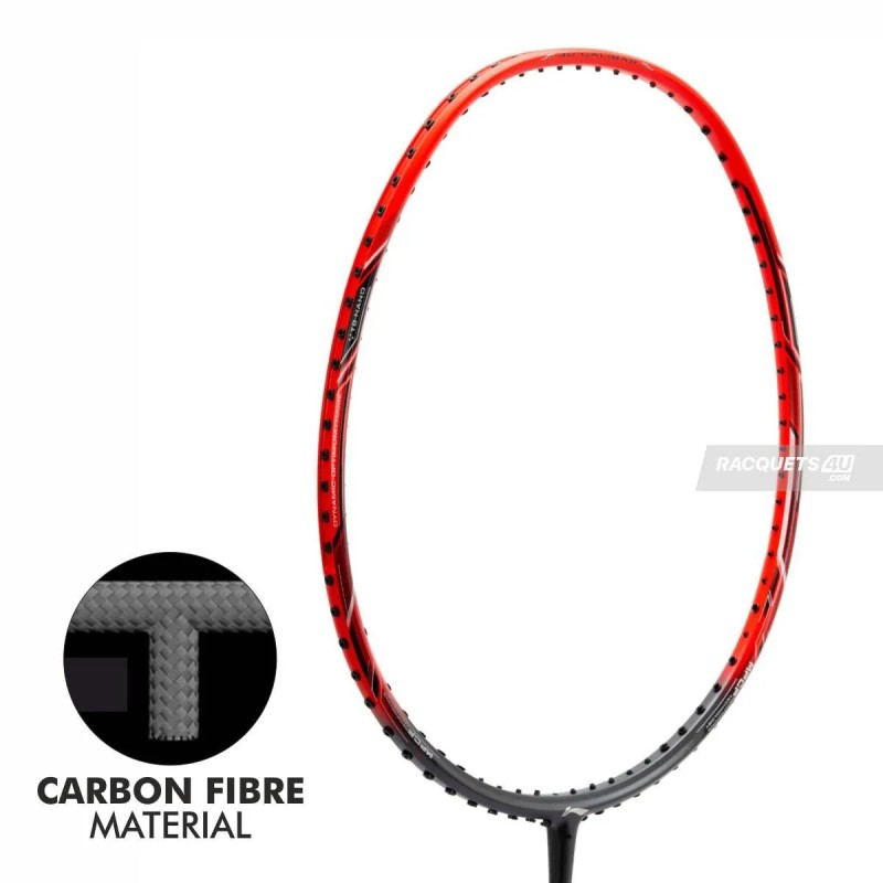 LI-NING 3D Calibar X Boost Badminton Racquet (D.Grey/Red, Unstrung) LI-NING 3D Calibar X Boost Badminton Racquet (D.Grey/Red, Unstrung)