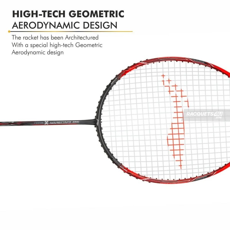LI-NING 3D Calibar X Boost Badminton Racquet (D.Grey/Red, Unstrung) LI-NING 3D Calibar X Boost Badminton Racquet (D.Grey/Red, Unstrung)