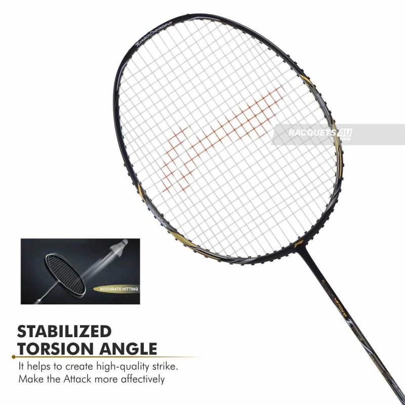 LI-NING Turbo Charging Z Drive Badminton Racquet (Unstrung, Black/Gold) LI-NING Turbo Charging Z Drive Badminton Racquet (Unstrung, Black/Gold)