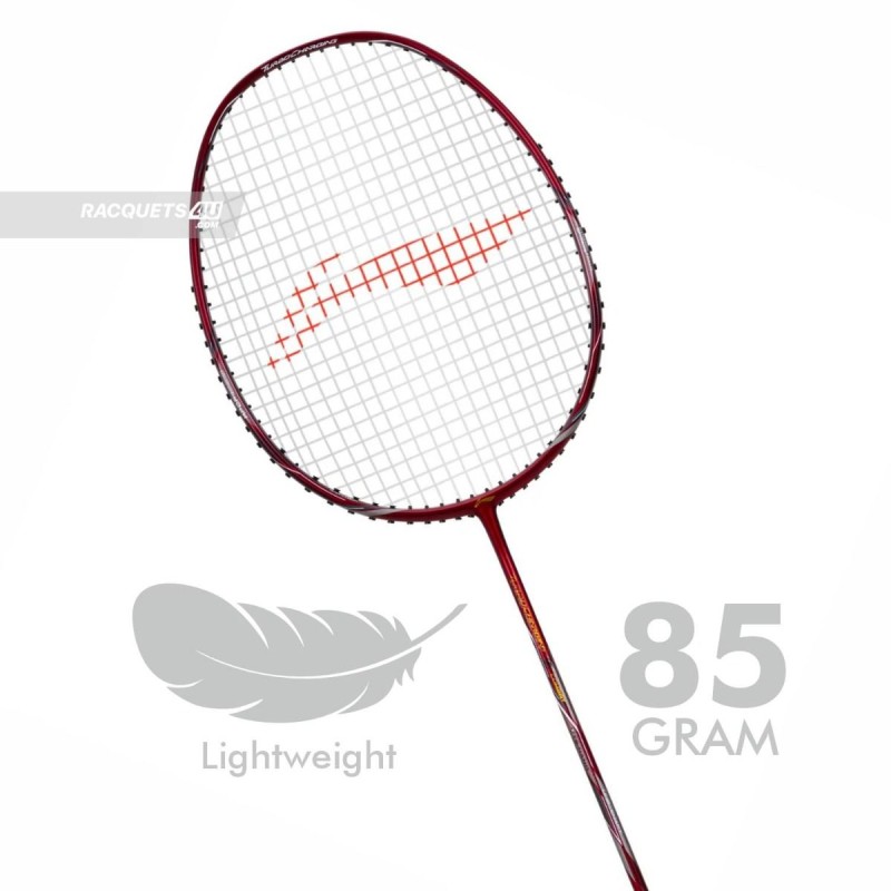 LI-NING Turbo Charging Z Combat Badminton Racquet (G6, Unstrung, Red/Black) LI-NING Turbo Charging Z Combat Badminton Racquet (G6, Unstrung, Red/Black)