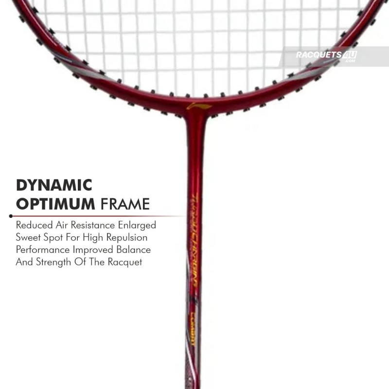 LI-NING Turbo Charging Z Combat Badminton Racquet (G6, Unstrung, Red/Black) LI-NING Turbo Charging Z Combat Badminton Racquet (G6, Unstrung, Red/Black)