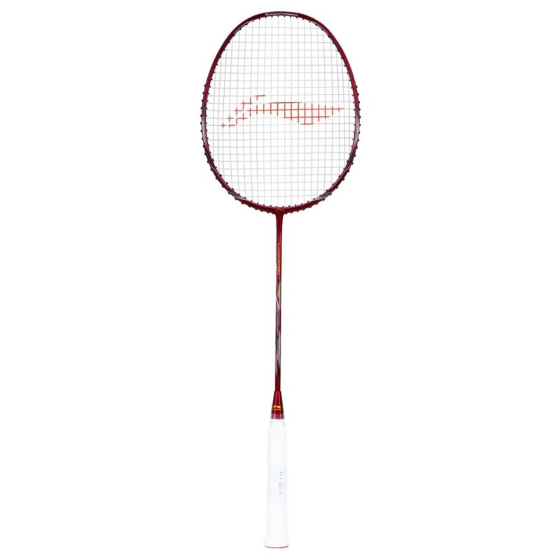 LI-NING Turbo Charging Z Combat Badminton Racquet (G6, Unstrung, Red/Black) LI-NING Turbo Charging Z Combat Badminton Racquet (G6, Unstrung, Red/Black)