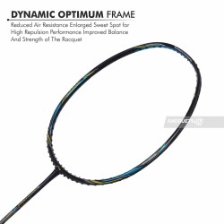 LI-NING Turbo Charging Z Boost Badminton Racquet (Unstrung, Black/Blue/Gold) LI-NING Turbo Charging Z Boost Badminton Racquet (Unstrung, Black/Blue/Gold)