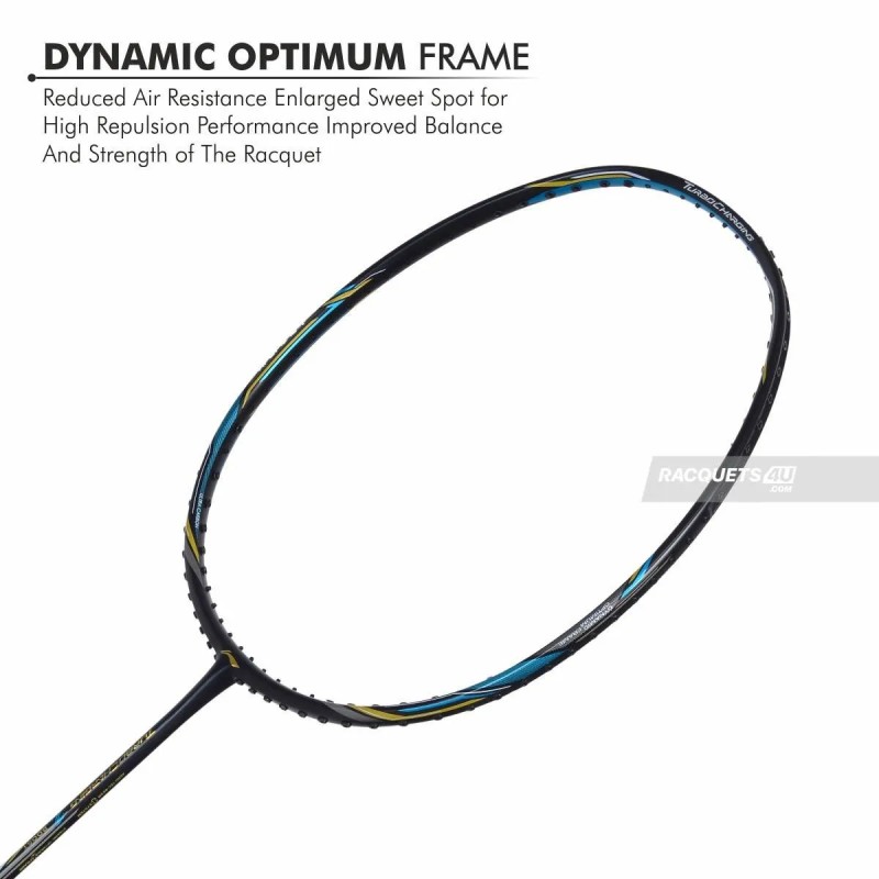 LI-NING Turbo Charging Z Boost Badminton Racquet (Unstrung, Black/Blue/Gold) LI-NING Turbo Charging Z Boost Badminton Racquet (Unstrung, Black/Blue/Gold)