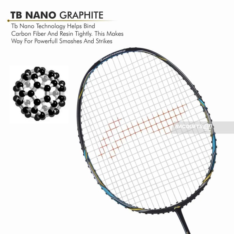 LI-NING Turbo Charging Z Boost Badminton Racquet (Unstrung, Black/Blue/Gold) LI-NING Turbo Charging Z Boost Badminton Racquet (Unstrung, Black/Blue/Gold)