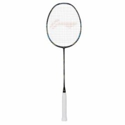 LI-NING Turbo Charging Z Boost Badminton Racquet (Unstrung, Black/Blue/Gold)