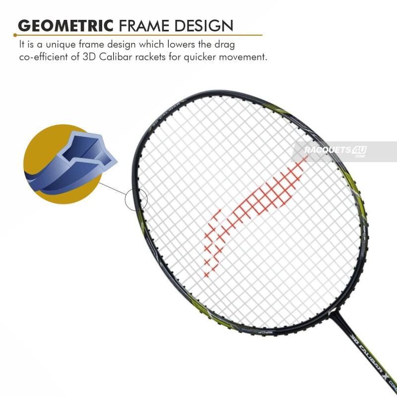 LI-NING 3D Calibar X Combat Badminton Racquet (Black/Lime, Unstrung) LI-NING 3D Calibar X Combat Badminton Racquet (Black/Lime, Unstrung)