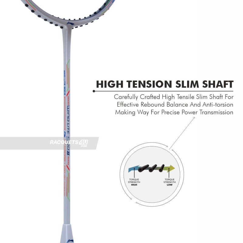 LI-NING Wind Lite 900 II Badminton Racquet (White, Unstrung) LI-NING Wind Lite 900 II Badminton Racquet (White, Unstrung)