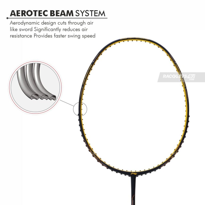 LI-NING Wind Lite 900 II Badminton Racquet (Black/Gold, Unstrung) LI-NING Wind Lite 900 II Badminton Racquet (Black/Gold, Unstrung)
