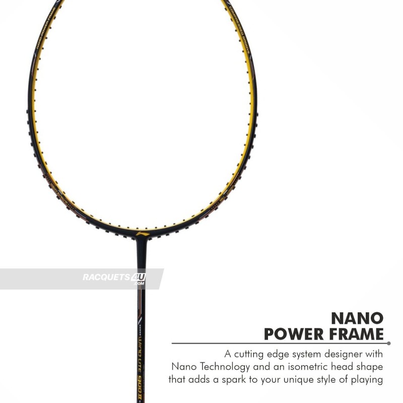 LI-NING Wind Lite 900 II Badminton Racquet (Black/Gold, Unstrung) LI-NING Wind Lite 900 II Badminton Racquet (Black/Gold, Unstrung)