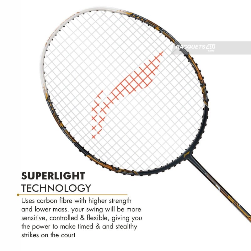 LI-NING Air-Force 77 G3 Badminton Racquet (Dark/Grey/White/Gold, Unstrung) LI-NING Air-Force 77 G3 Badminton Racquet (Dark/Grey/White/Gold, Unstrung)
