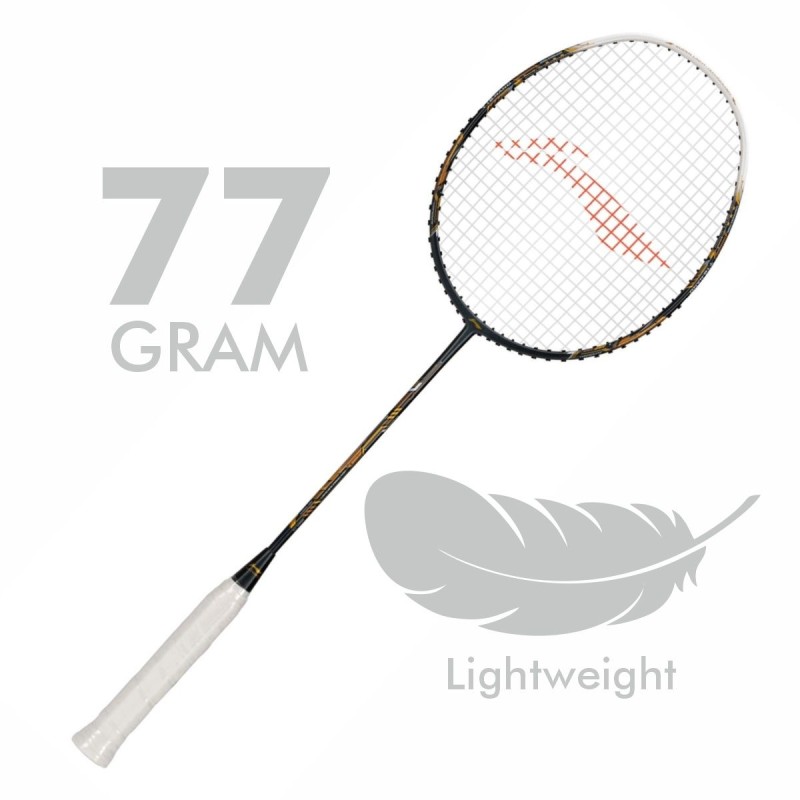 LI-NING Air-Force 77 G3 Badminton Racquet (Dark/Grey/White/Gold, Unstrung) LI-NING Air-Force 77 G3 Badminton Racquet (Dark/Grey/White/Gold, Unstrung)