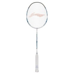 LI-NING Air-Force 77 G3 Badminton Racquet (White/Silver/Blue, Unstrung)