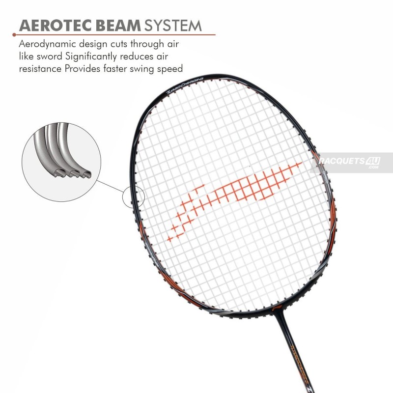 LI-NING Turbo Charging Z Combat Badminton Racquet (Unstrung, Black/Cooper) LI-NING Turbo Charging Z Combat Badminton Racquet (Unstrung, Black/Cooper)