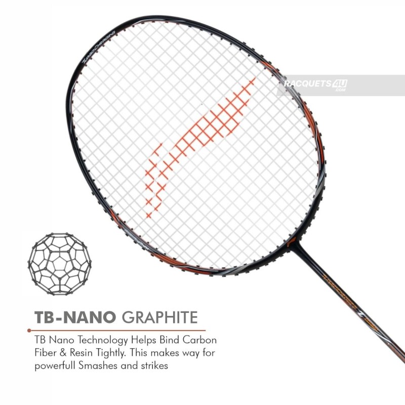 LI-NING Turbo Charging Z Combat Badminton Racquet (Unstrung, Black/Cooper) LI-NING Turbo Charging Z Combat Badminton Racquet (Unstrung, Black/Cooper)